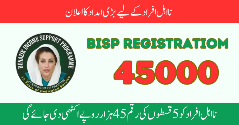 Ehsaas Program CNIC Check Online Registration | 45000 Payment